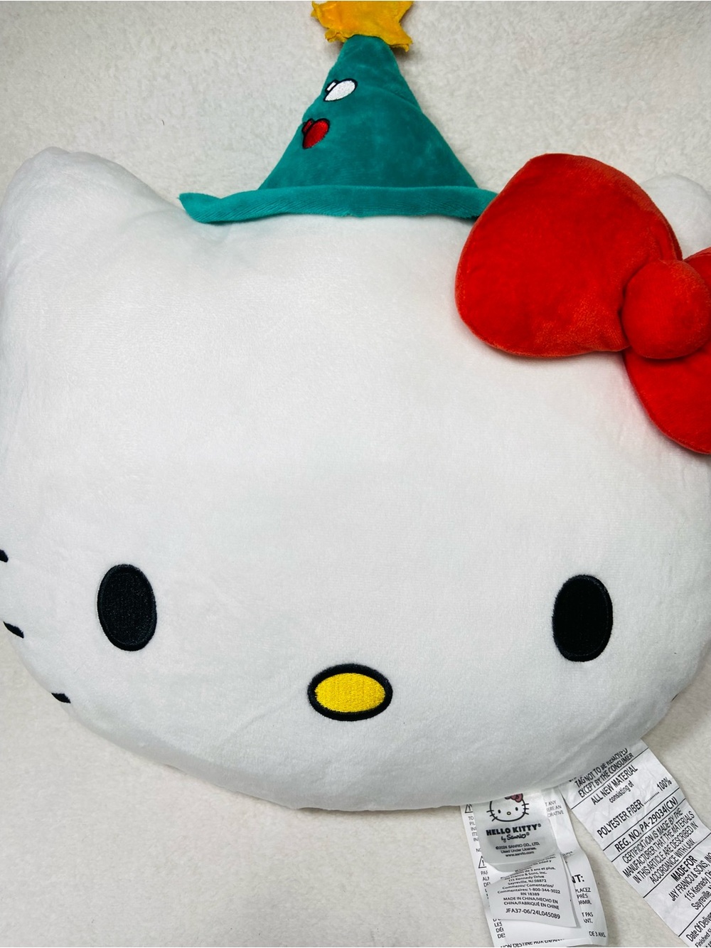 14” Sanrio Hello Kitty Christmas Throw Pillow HK Holiday Pillow
